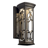 Franceasi 14.5" Outdoor Wall Light by Kichler, Light Option: LED, , | Casa Di Luce Lighting