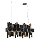 Crystalline Suspension by IDL, Color: Black, Finish: Light Gold-IDL, | Casa Di Luce Lighting