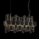 Crystalline Suspension by IDL, Color: Transparent, White, Red, Black, Finish: Chrome, Light Gold-IDL, | Casa Di Luce Lighting