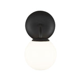 Midnight Black Galassia One Light Vanity Light