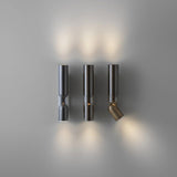 Clash Wall Sconce by Penta, Color: Transparent, Fume - Vistosi, Finish: Graphite, Brushed Bronze-Penta, Version: Fix, Adjustable | Casa Di Luce Lighting