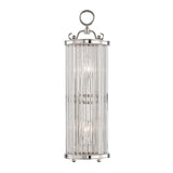 Glass No.1 Wall Sconce by Hudson Valley, Finish: Brass Aged, Nickel Polished, , | Casa Di Luce Lighting