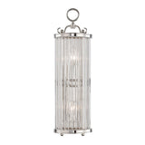 Glass No.1 Wall Sconce by Hudson Valley, Finish: Brass Aged, Nickel Polished, , | Casa Di Luce Lighting