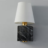 Aden Wall Sconce By Corbett, Finish: Vintage Brass / Black