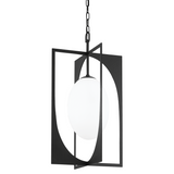 Enzo Pendant Light By Troy Lighting, Size: Medium, Finish: Forged Iron