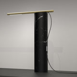 T.O. Table Lamp By Pablo, Finish: Marquina Black / Brass