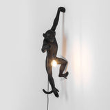 The Monkey Lamp Hanging Version Left By Seletti, Finish: Black