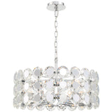 Perrene Drum Chandelier By Eurofase, Size: Medium