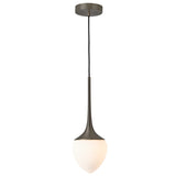 Louis Pendant By CVL, Finish: Satin Graphite, Glass Type: Opal, Size: X Large
