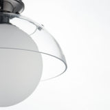 Domain Semi Flush Mount By Studio M, Finish: Black Chrome