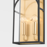 Addison Wall Sconce By Mitzi, Finish: Aged Brass / Textured Black