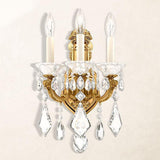 La Scala Wall Sconce by Schonbek, Finish: Gold Heirloom-Schonbek, Gold Etruscan-Schonbek, Gold French -Schonbek, Gold Parchment-Schonbek, Silver Antique-Schonbek, Parchment Bronze-Schonbek, Bronze Heirloom-Schonbek, Silver Roman-Schonbek, Bronze Florentine-Schonbek, Gild Midnight-Schonbek, Number of Lights: 1, 2, 3, Crystal Color: Heritage-Schonbek, Radiance Crystal-Schonbek | Casa Di Luce Lighting