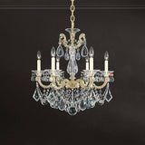 La Scala Chandelier By Schonbek, Finish: Gold Heirloom-Schonbek, Gold Etruscan-Schonbek, Gold French -Schonbek, Gold Parchment-Schonbek, Silver Antique-Schonbek, Bronze Heirloom-Schonbek, Bronze Florentine-Schonbek, Size: Small, Medium, Large, Crystal Color: Heritage-Schonbek, Radiance Crystal-Schonbek | Casa Di Luce Lighting
