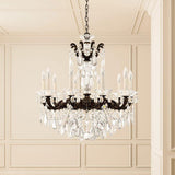 La Scala Chandelier by Schonbek, Finish: Gold Heirloom-Schonbek, Size: Large, Crystal Color: Heritage-Schonbek | Casa Di Luce Lighting