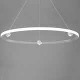 Nodes LED Chandelier By ET2, Finish: Brushed Aluminum, Diameter: 40 inch