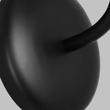 Midnight Black Galassia One Light Vanity Light