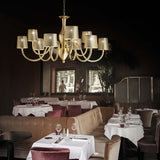 Grace Chandelier by IDL, Color: Silver Lame-IDL, Gold Lame-IDL, Finish: Velvet White-IDL, Velvet Black-IDL, Brushed Black Nickel, Brushed Chrome, Brushed Gold, | Casa Di Luce Lighting