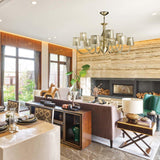 Grace Chandelier by IDL, Color: Silver Lame-IDL, Gold Lame-IDL, Finish: Velvet White-IDL, Velvet Black-IDL, Brushed Black Nickel, Brushed Chrome, Brushed Gold, | Casa Di Luce Lighting