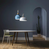 Bon Ton 35cm Pendant by Torremato, Color: Black, Light Blue, Antique Pink, Finish: Copper, Brass, | Casa Di Luce Lighting