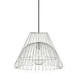 Katie Pendant by Mitzi, Finish: Polished Nickel, Size: Large, | Casa Di Luce Lighting