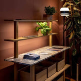 Futura PT P Floor Lamp by Vistosi, Color: Black/Crystal - Vistosi, Copper/White - Vistosi, Brown/Smokey - Vistosi, Brass/Amber - Vistosi, Multicolor - Vistosi, Finish: Matt Black, Glossy Copper, | Casa Di Luce Lighting