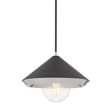 Marnie Pendant by Mitzi, Color: Black, White, Finish: Brass Aged, Nickel Polished, Size: Small, Large | Casa Di Luce Lighting
