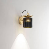 Brass/Green Tread Wall Light by Vistosi in wall