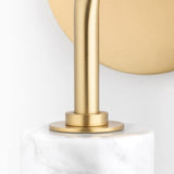 Asime Wall Sconce by Mitzi, Finish: Brass Aged, Nickel Polished, Number of Lights: 1, 2, | Casa Di Luce Lighting