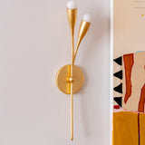 Elsa Wall Sconce By Mitzi, Finish: Gold Leaf