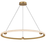 Nodes LED Chandelier By ET2, Finish: Gold, Diameter: 40 inch