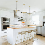 Milo Pendant by Mitzi, Color: Black, White, Finish: Brass Aged, Nickel Polished, Size: Small, Large | Casa Di Luce Lighting