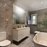 Calnova Vanity Light By Eglo - White Color above the mirror in bathroom