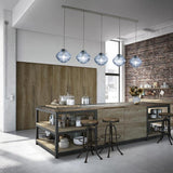 Bonnie Pendant Light by Zafferano, Color: Amber, Amethyst, Clear, Grey, Light Blue, Silver, Antique Gold-Zafferano, Bronze, Pink Gold-Zafferano, Cable Length: 51.2 inch, 118.1 inch, 196.8 inch, | Casa Di Luce Lighting