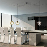 Bonnie Pendant Light by Zafferano, Color: Amber, Amethyst, Clear, Grey, Light Blue, Silver, Antique Gold-Zafferano, Bronze, Pink Gold-Zafferano, Cable Length: 51.2 inch, 118.1 inch, 196.8 inch, | Casa Di Luce Lighting