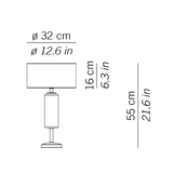 Show Cylinder Table Lamp by Zafferano