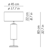 Show Cylinder Table Lamp by Zafferano