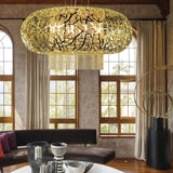 Weave Chandelier in dinning room