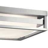 Ryler Outdoor Ceiling Light - Brushed Nickel Detailed