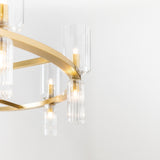 Tabitha Chandelier By Mitzi - Aged Brass Bulb Closer View