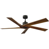 Aged Pewter/Dark Walnut Small Aspen Ceiling Fan by Monte Carlo Fans