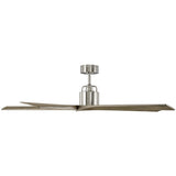 Brushed Steel/Light Grey Weathered Oak Small Aspen Ceiling Fan by Monte Carlo Fans