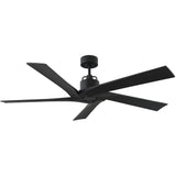 Midnight Black/Midnight Black Small Aspen Ceiling Fan by Monte Carlo Fans
