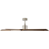 Polished Nickel/Dark Walnut Small Aspen Ceiling Fan by Monte Carlo Fans
