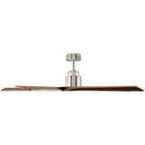 Polished Nickel/Dark Walnut Small Aspen Ceiling Fan by Monte Carlo Fans