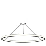 Luna Round LED Pendant By Sonneman Lighting, Size: Medium, Finish: Painted Brass