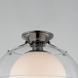 Domain Semi Flush Mount By Studio M, Finish: Black Chrome