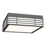 Marue Square Flush Mount By Sonneman Lighting, Finish: Textured Gray, Size: Medium