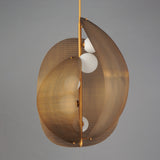 Chips Vertical Suspension By Studio M, Finish: Natural Aged Brass