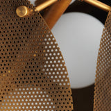 Chips Linear Suspension By Studio M, Finish: Natural Aged Brass