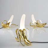 Banana Lamp Dewey By Seletti, Finish: Gold